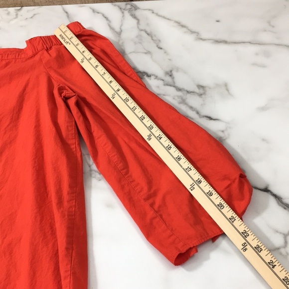 Free People Red Off The Shoulder Sleeve Blouse - Picture 8 of 12